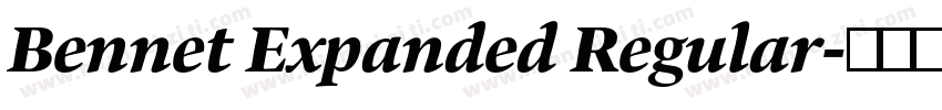 Bennet Expanded Regular字体转换